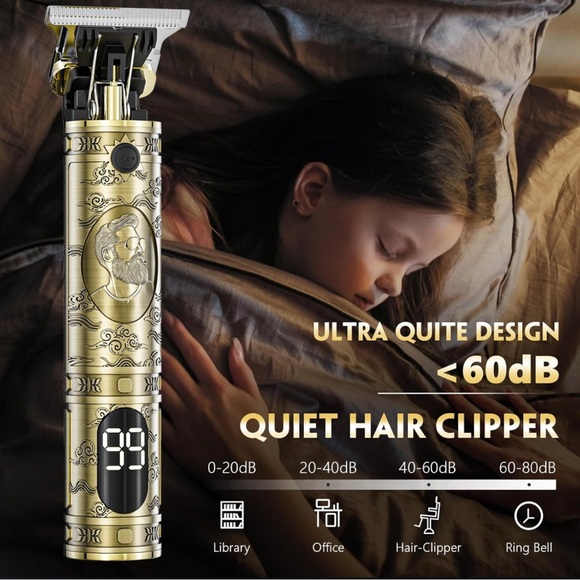 Cordless Hair Clippers for Men Professional Beard Trimmers - Picture 2 of 7